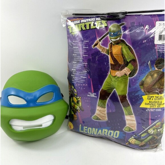 Rubie's Nickelodeon TMNT Leonardo Costume Size Child Large 12-14 with Mask - Picture 1 of 8